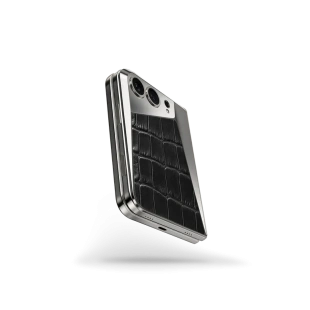 Чехол Golden Concept Magnetic Shield для iPhone Duo, Alligator Edition (Black)