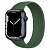 Купить Apple Watch Series 7 // 45мм GPS // Корпус из алюминия цвета «тёмная ночь», монобраслет цвета «зелёный клевер»