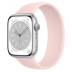 Apple Watch Series 8 // 45мм GPS // Корпус из алюминия серебристого цвета, монобраслет цвета "розовый мел"