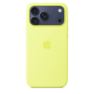 Силиконовый чехол MagSafe для iPhone 17 Pro Max (Neon Yellow)