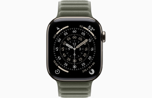 Apple Watch Series 11 // 46мм GPS+Cellular // Корпус из титана нейтрального цвета, браслет цвета "серый шалфей", с магнитной застежкой