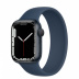 Apple Watch Series 7 // 41мм GPS // Корпус из алюминия цвета «тёмная ночь», монобраслет цвета «синий омут»