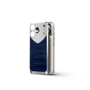 Чехол Golden Concept для iPhone 17 Pro, Magnetic Shield, Alligator Edition - Matte Blue 
