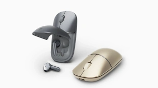Беспроводная мышь + наушники (2в1) Honor Select Yuewo Wireless Ear Mouse Pro (Champagne gold)