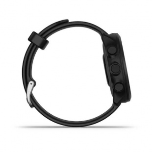 Беговые умные часы Garmin Forerunner 55 (42mm), черный корпус, черный силиконовый ремешок