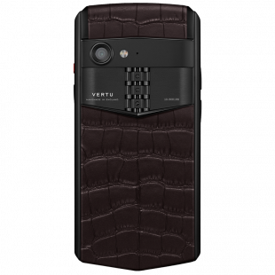 Vertu Aster P Gothic Titanium Amber Brown Alligator