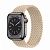 Купить Apple Watch Series 8 // 41мм GPS + Cellular // Корпус из нержавеющей стали графитового цвета, плетёный монобраслет бежевого цвета