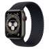Apple Watch Series 6 // 44мм GPS + Cellular // Корпус из титана цвета «черный космос», плетёный монобраслет угольного цвета