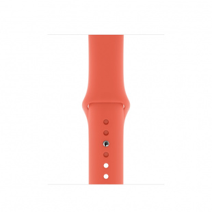 Apple Watch Series 5 // 40мм GPS // Корпус из алюминия цвета «серый космос», спортивный ремешок цвета «спелый клементин»