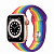 Купить Apple Watch Series 6 // 40мм GPS + Cellular // Корпус из алюминия золотого цвета, спортивный ремешок радужного цвета