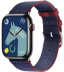 Apple Watch Series 9 Hermès // 45мм GPS+Cellular // Корпус из нержавеющей стали цвета "черный космос", ремешок Twill Jump Single Tour цвета Navy/Rouge H