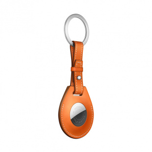 Брелок AirTag Hermès с кольцом для ключей, цвет Orange