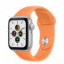 Apple Watch SE // 40мм GPS // Корпус из алюминия серебристого цвета, спортивный ремешок цвета «Весенняя мимоза» (2020)