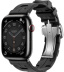 Apple Watch Series 9 Hermès // 45мм GPS+Cellular // Корпус из нержавеющей стали цвета "черный космос", ремешок Kilim Single Tour цвета Noir с раскладывающейся застёжкой (Deployment Buckle)