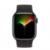 Apple Watch Series 7 // 41мм GPS + Cellular // Корпус из алюминия цвета «тёмная ночь», плетёный монобраслет цвета «Black Unity»