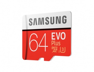 Карта памяти Samsung microSDXC EVO+ UHS-I U3 64GB Class10