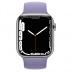 Apple Watch Series 7 // 41мм GPS + Cellular // Корпус из нержавеющей стали серебристого цвета, монобраслет цвета «английская лаванда»