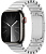 Купить Apple Watch Series 9 // 45мм GPS+Cellular // Корпус из нержавеющей стали графитового  цвета, блочный браслет из нержавеющей стали серебристого цвета