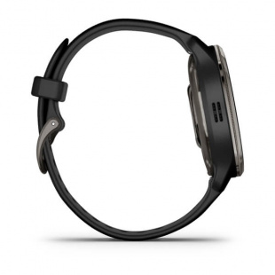 Умные часы Garmin Venu 2 Plus (43mm), серый корпус, черный силиконовый ремешок