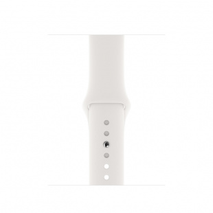 Apple Watch Series 5 // 40мм GPS // Корпус из алюминия цвета «серый космос», спортивный ремешок белого цвета
