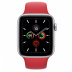 Apple Watch Series 5 // 44мм GPS // Корпус из алюминия серебристого цвета, спортивный ремешок красного цвета