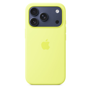 Силиконовый чехол MagSafe для iPhone 17 Pro (Neon Yellow)