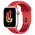 Купить Apple Watch Series 8 // 45мм GPS + Cellular // Корпус из алюминия цвета "сияющая звезда", спортивный ремешок Nike цвета "ярко-малиновый/спортивный красный"