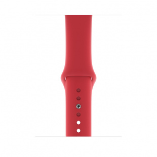 Apple Watch Series 5 // 44мм GPS + Cellular // Корпус из нержавеющей стали цвета «серый космос», спортивный ремешок красного цвета