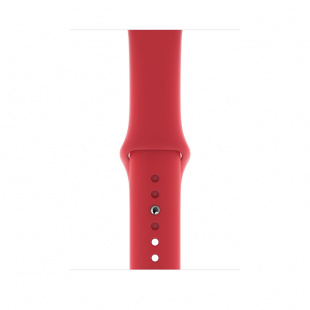 Apple Watch Series 5 // 44мм GPS + Cellular // Корпус из нержавеющей стали цвета «серый космос», спортивный ремешок красного цвета