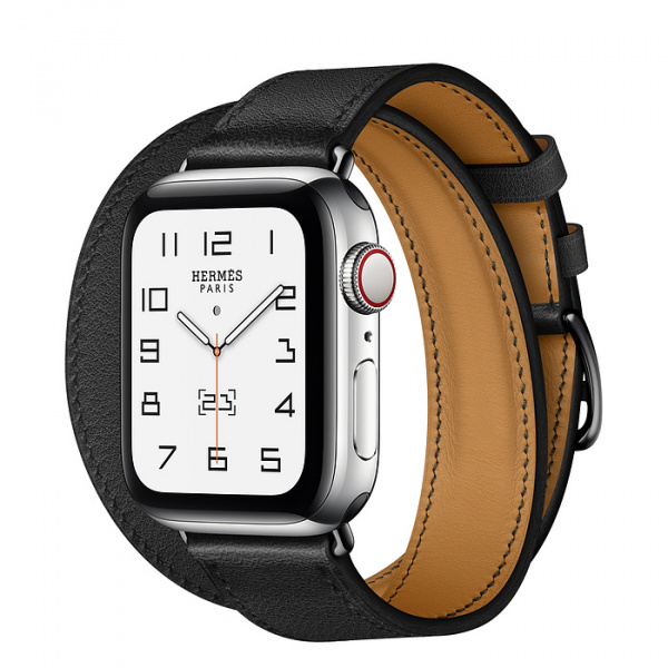 Apple Watch Series 6 Hermes 40 GPS Cellular Double Tour Swift Noir