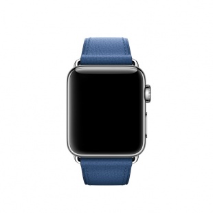 38/40мм Кожаный ремешок цвета «синий сапфир» с классической пряжкой для Apple Watch