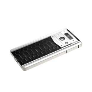 Телефон Vertu METAVERTU 2 Max, The Fortune Serpent Edition, белый корпус, Python Skin (Jade Black/Черный)