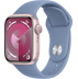 Apple Watch Series 9 // 41мм GPS // Корпус из алюминия розового цвета, спортивный ремешок цвета "синяя зима"