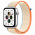 Купить Apple Watch SE // 44мм GPS // Корпус из алюминия серебристого цвета, спортивный браслет кремового цвета (2020)