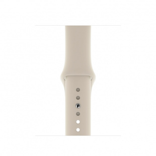Apple Watch Series 5 // 44мм GPS // Корпус из алюминия золотого цвета, спортивный ремешок бежевого цвета