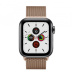Apple Watch Series 5 // 40мм GPS + Cellular // Корпус из нержавеющей стали цвета «серый космос», миланский сетчатый браслет золотого цвета Apple Watch Series 5 // 40мм GPS + Cellular // Корпус из нержавеющей стали цвета «серый космос», миланский сетчатый браслет золотого цвета