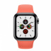 Apple Watch Series 5 // 40мм GPS + Cellular // Корпус из нержавеющей стали цвета «серый космос», спортивный ремешок цвета «спелый клементин»