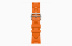 Apple Watch Series 9 Hermès // 41мм GPS+Cellular // Корпус из нержавеющей стали серебристого цвета, ремешок Kilim Single Tour цвета Orange с раскладывающейся застёжкой (Deployment Buckle)