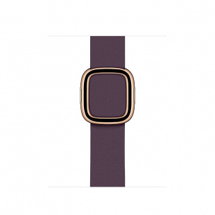 Apple Watch Series 5 // 40мм GPS + Cellular // Корпус из нержавеющей стали золотого цвета, ремешок цвета «спелый баклажан» с современной пряжкой (Modern Buckle), размер ремешка S
