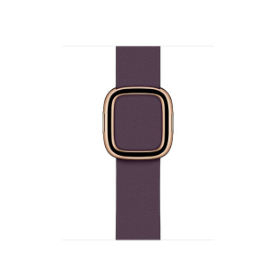 Apple Watch Series 5 // 40мм GPS + Cellular // Корпус из нержавеющей стали золотого цвета, ремешок цвета «спелый баклажан» с современной пряжкой (Modern Buckle), размер ремешка S