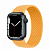 Купить Apple Watch Series 7 // 41мм GPS // Корпус из алюминия цвета «тёмная ночь», плетёный монобраслет цвета «спелый маис»