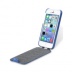 Чехол Melkco для iPhone 5C Leather Case Jacka Type Carbon Fiber Pattern - Blue