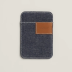 Чехол-бумажник Hermès "Jean patch" с MagSafe для iPhone, цвет Bleu Indigo/ Индиго