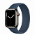Купить Apple Watch Series 7 // 41мм GPS + Cellular // Корпус из нержавеющей стали графитового цвета, монобраслет цвета «синий омут»