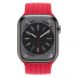 Apple Watch Series 8 // 45мм GPS + Cellular // Корпус из нержавеющей стали графитового цвета, плетёный монобраслет цвета (PRODUCT)RED
