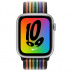 Apple Watch Series 8 // 45мм GPS // Корпус из алюминия серебристого цвета, спортивный браслет Nike цвета Pride Edition