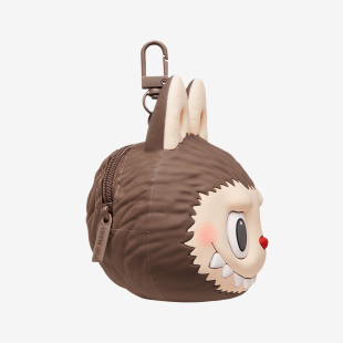 Силиконовый чехол-кошелек POP MART LABUBU Originals, Brown Silicone Earphone Bag