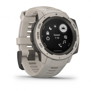 Туристические умные часы Garmin Instinct (45mm), корпус и силиконовый ремешок цвета Tundra