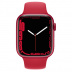Apple Watch Series 7 // 41мм GPS // Корпус из алюминия цвета (PRODUCT)RED, спортивный ремешок цвета (PRODUCT)RED