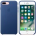 Кожаный чехол для iPhone 7+ (Plus)/8+ (Plus), цвет «синий сапфир», оригинальный Apple